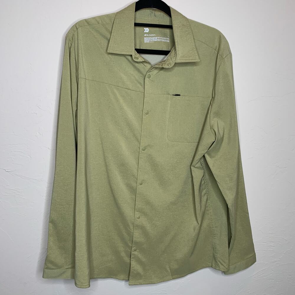 NWT All in Motion UPF 50 Moisture Wicking Shirt Sz Large Shacket